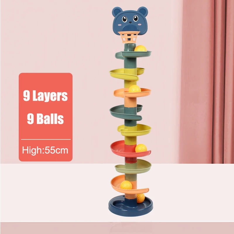 Sliding Rolling Ball Stack Toy