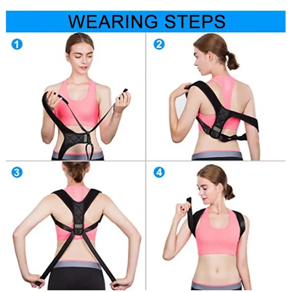 Adjustable Back Brace Support Spine