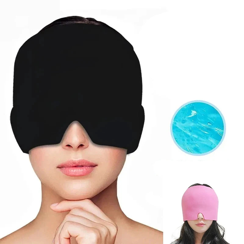 Gel Cold Hot Head Cap Head Wrap Face Mask