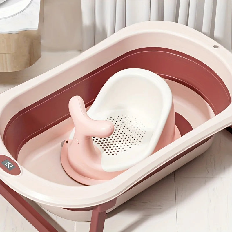 Real-Time Temperature Silicone Baby Bath Tub