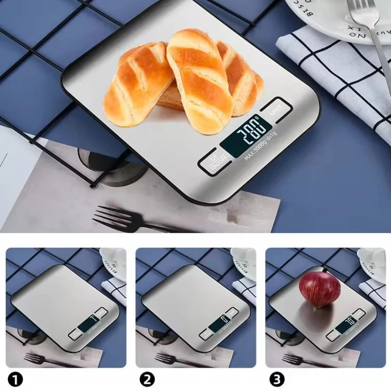 Digital Kitchen Scale LED Display 5kg/1g