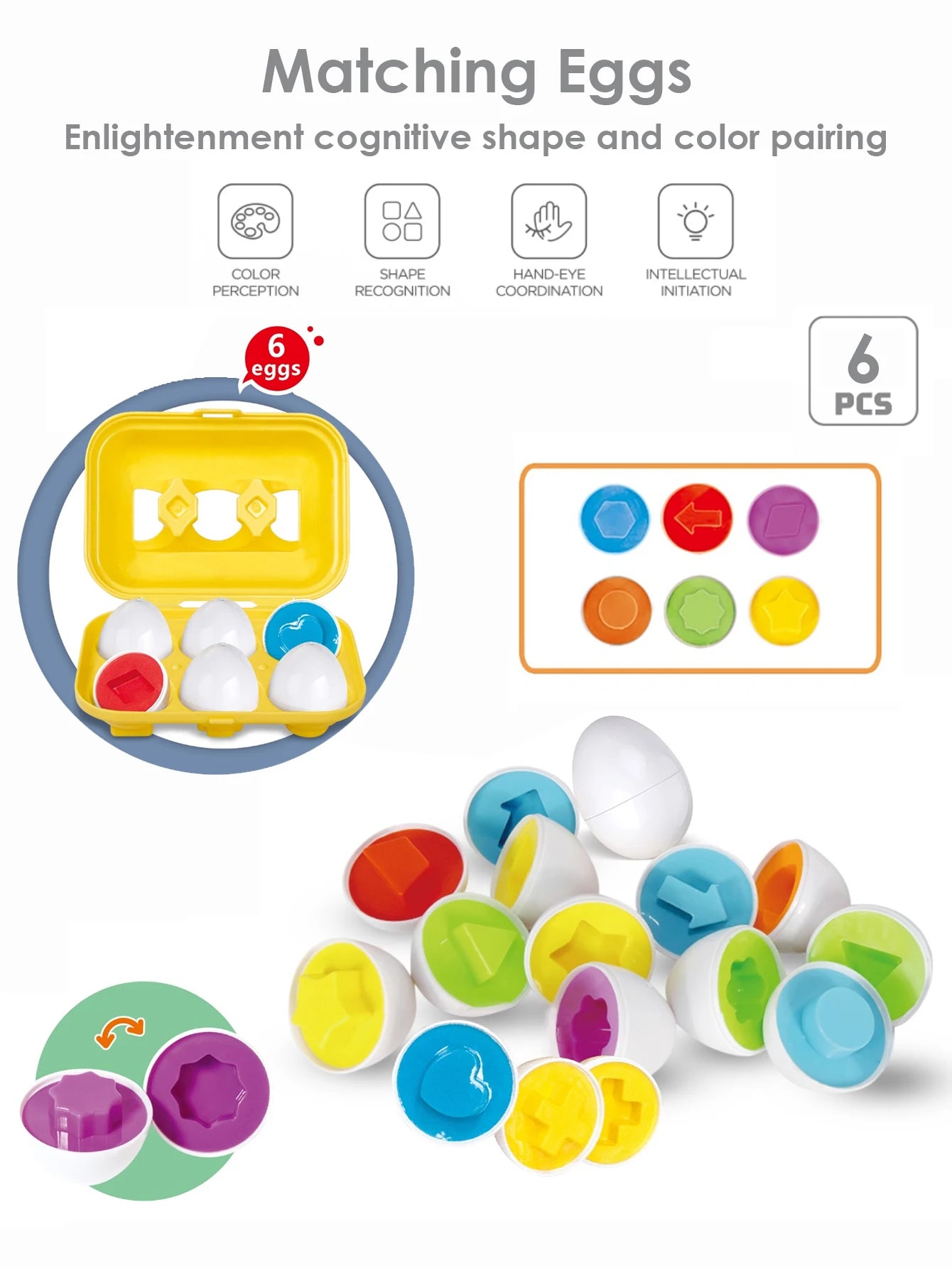 Children's Shape Egg Pairing Toy