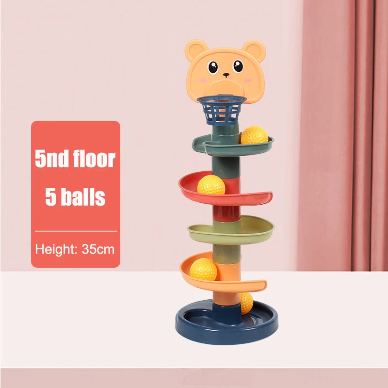 Sliding Rolling Ball Stack Toy