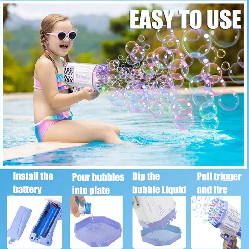 Holes Bubble Machine for Kids & Adults