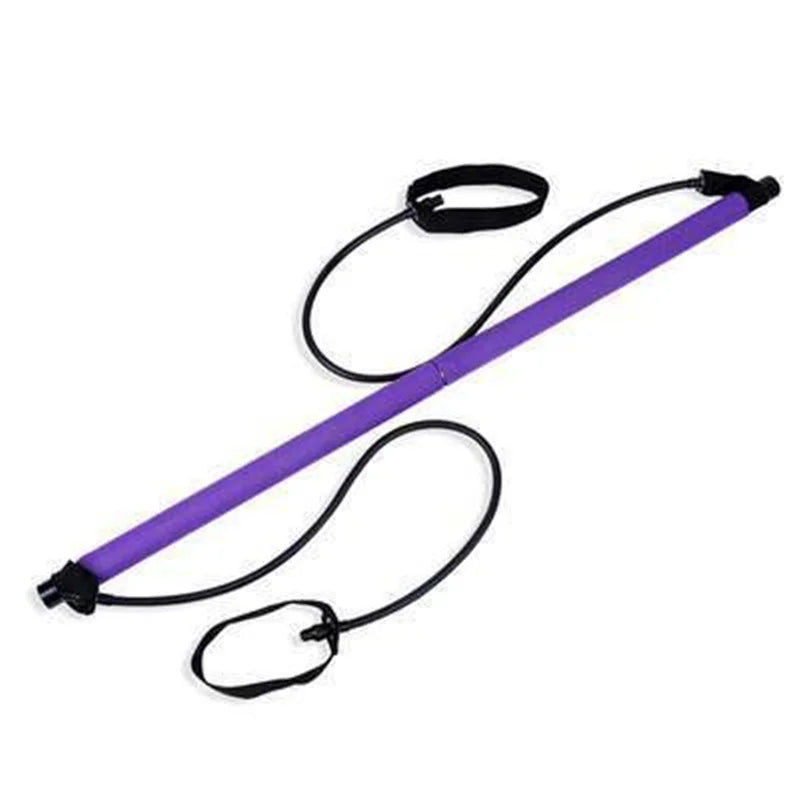 Fitness Yoga Pilates Bar Stick with Resistance Bands