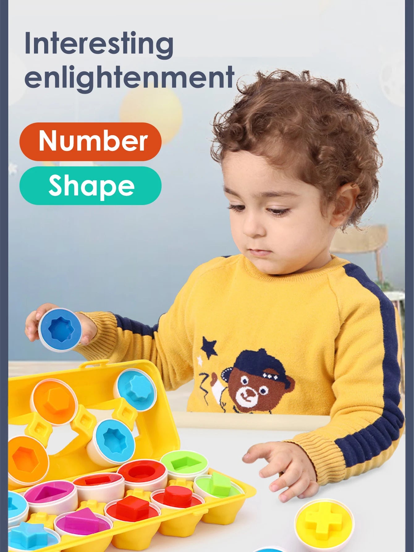 Children's Shape Egg Pairing Toy