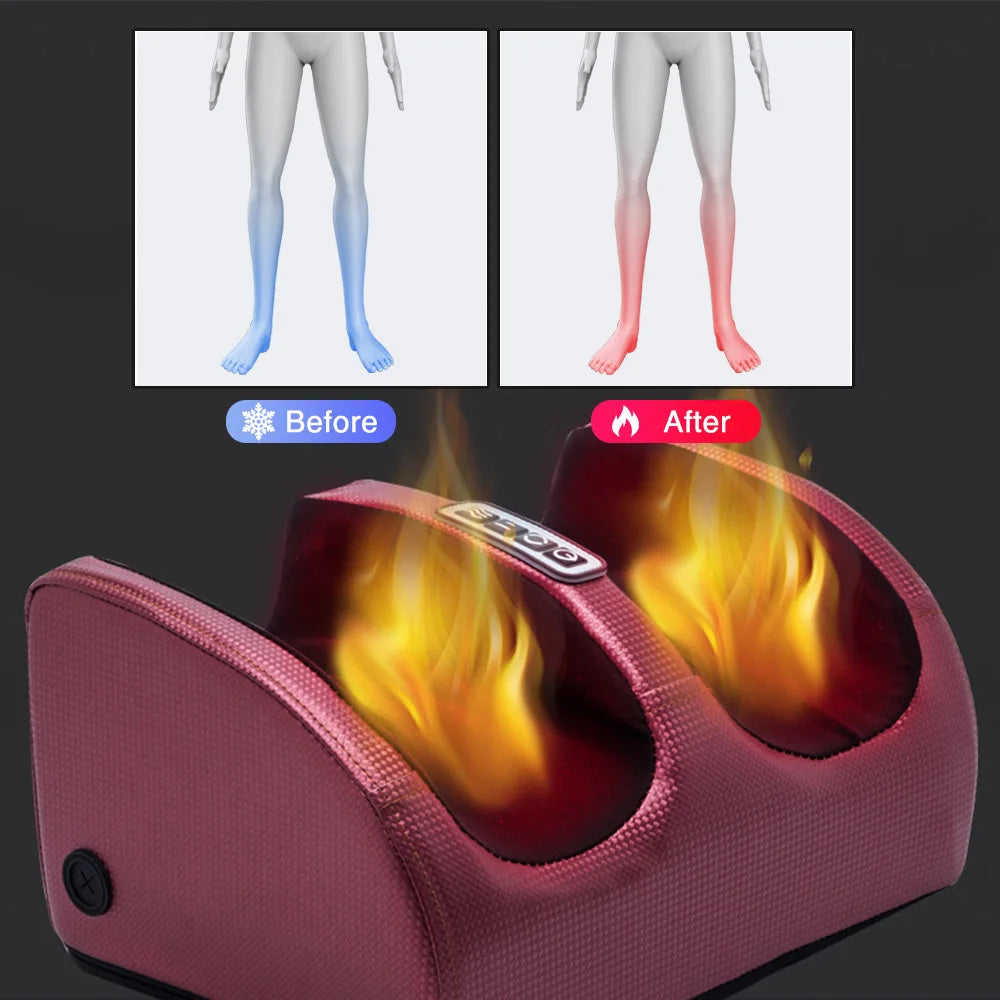 Electric Foot Massager Shiatsu Heating Therapy