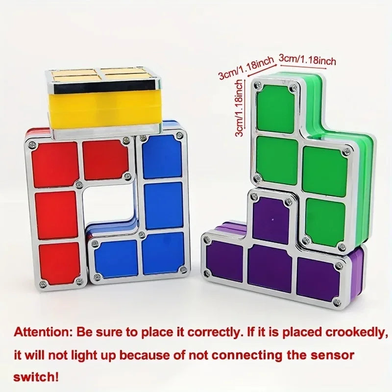 Colorful 3D Creative Diy Square Lamp Led Smart Light-Emitting Toy Table Lamp Bedroom Puzzle Atmosphere Light Children'S Gift