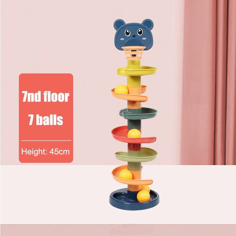 Sliding Rolling Ball Stack Toy