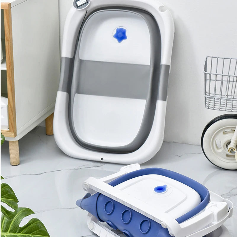 Real-Time Temperature Silicone Baby Bath Tub