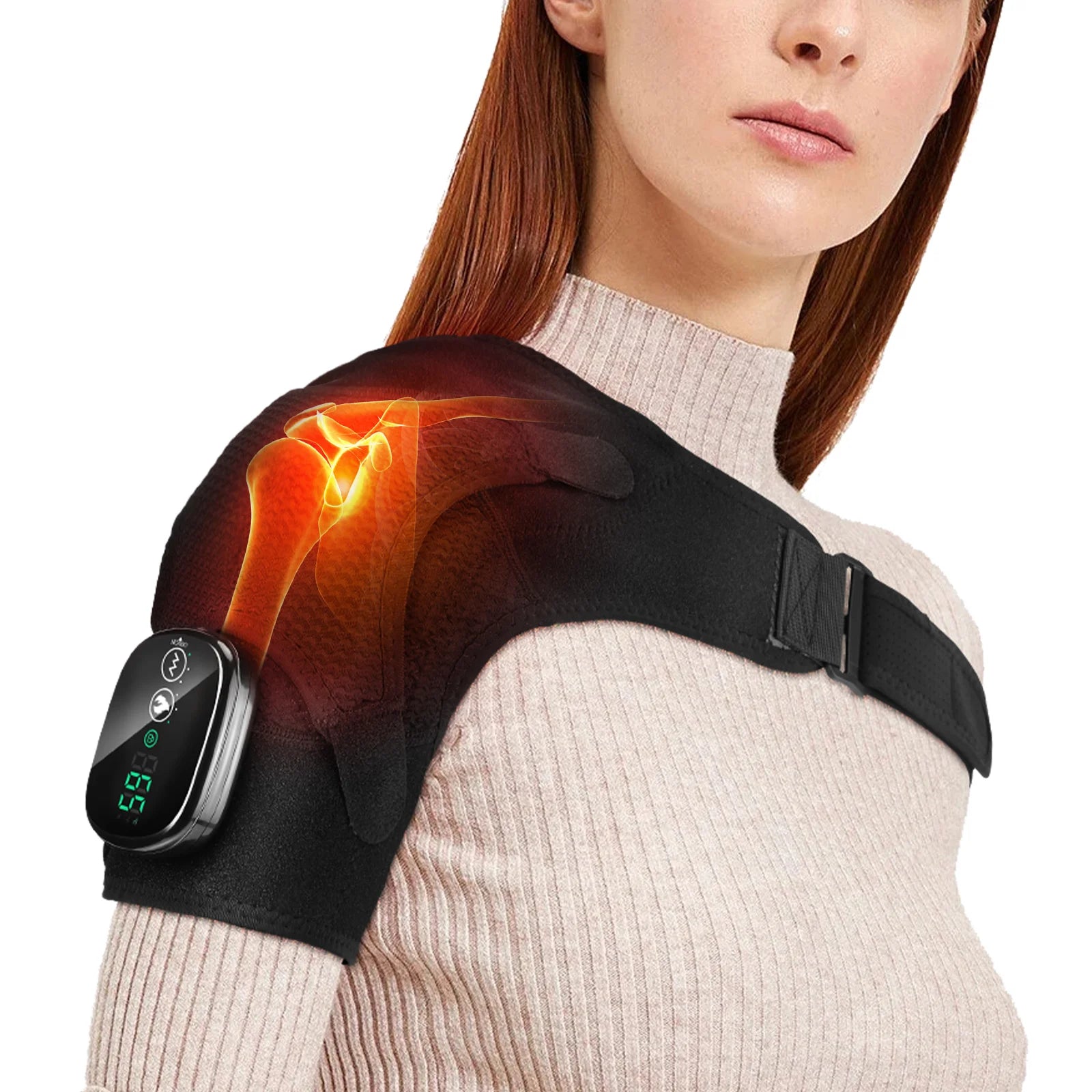 Electric Heating Pad Shoulder Vibration Massager