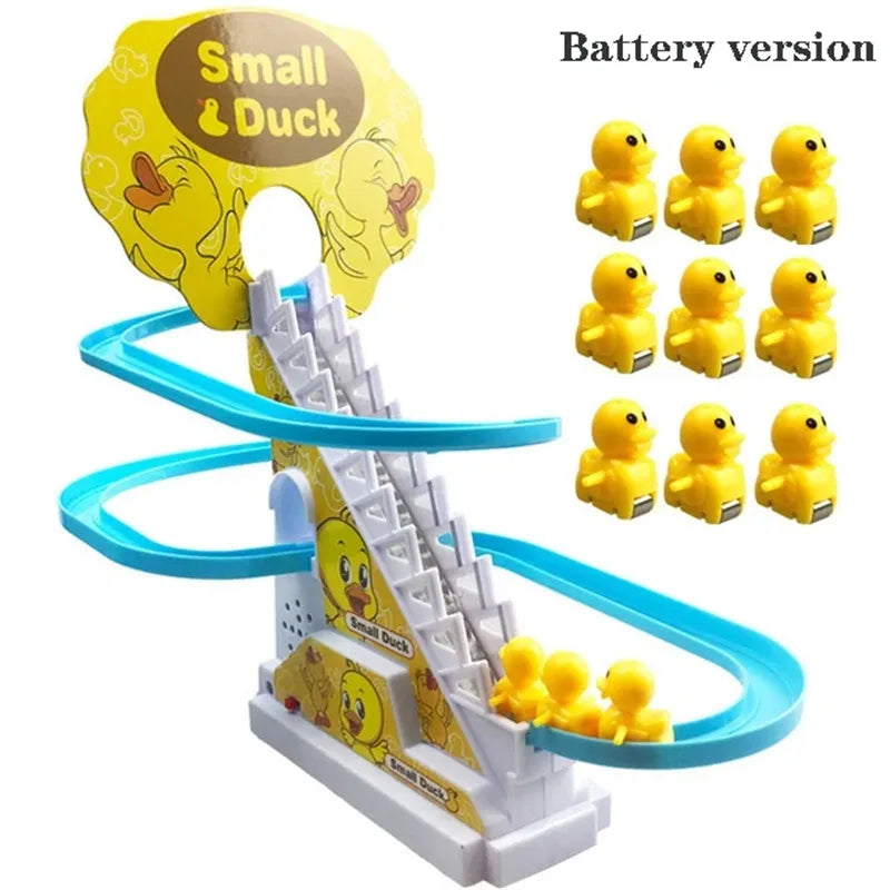 Funny Duck Climbing Stairs Track