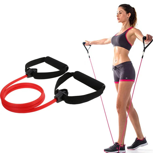 Fitness Yoga Pilates Bar Stick with Resistance Bands