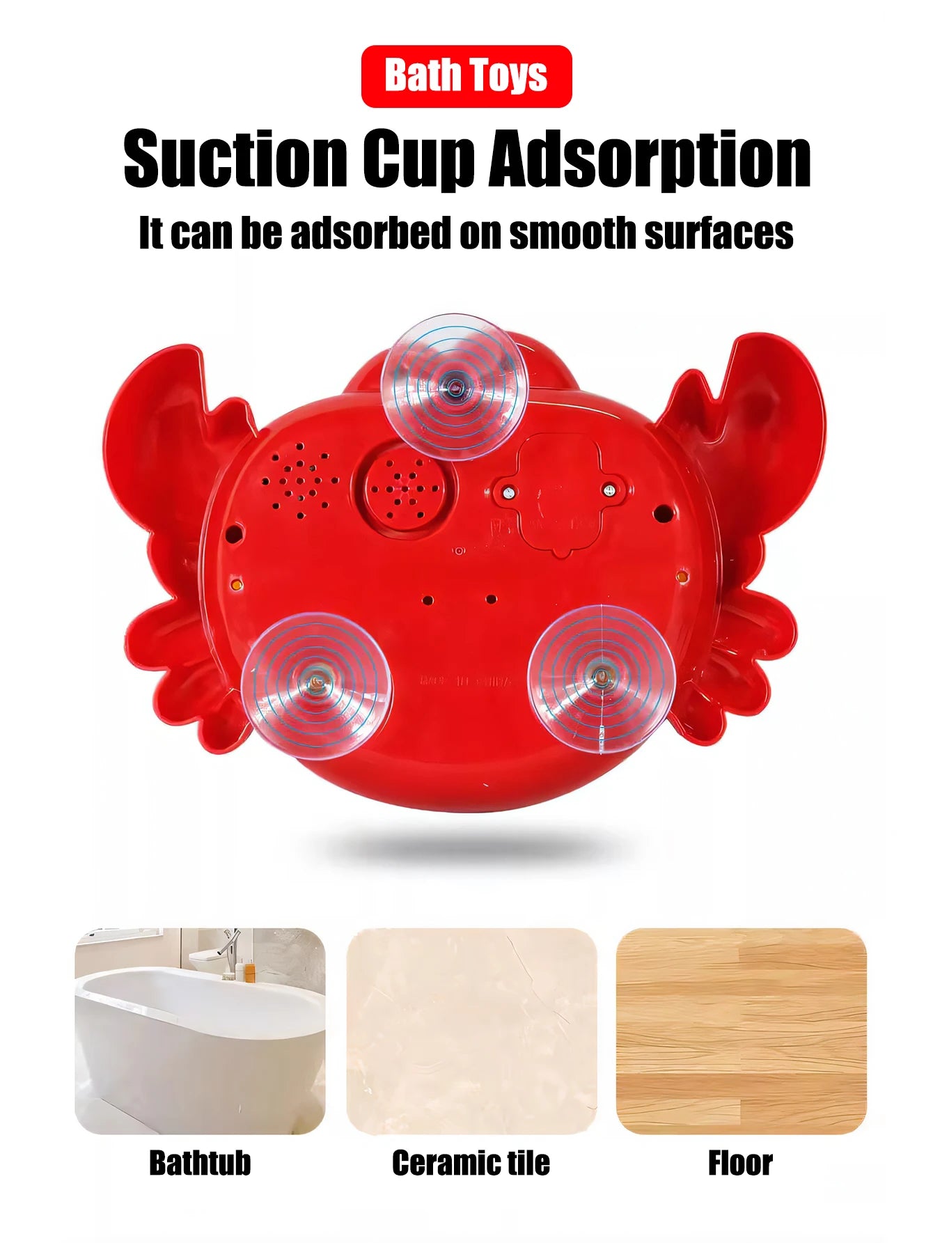 &nbsp;Kids Red Crab Spit Bubble Machine