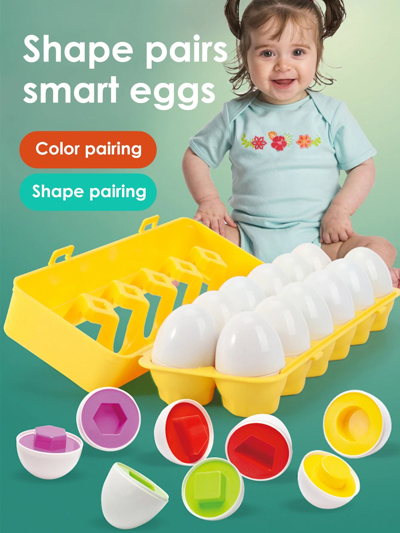 Children's Shape Egg Pairing Toy