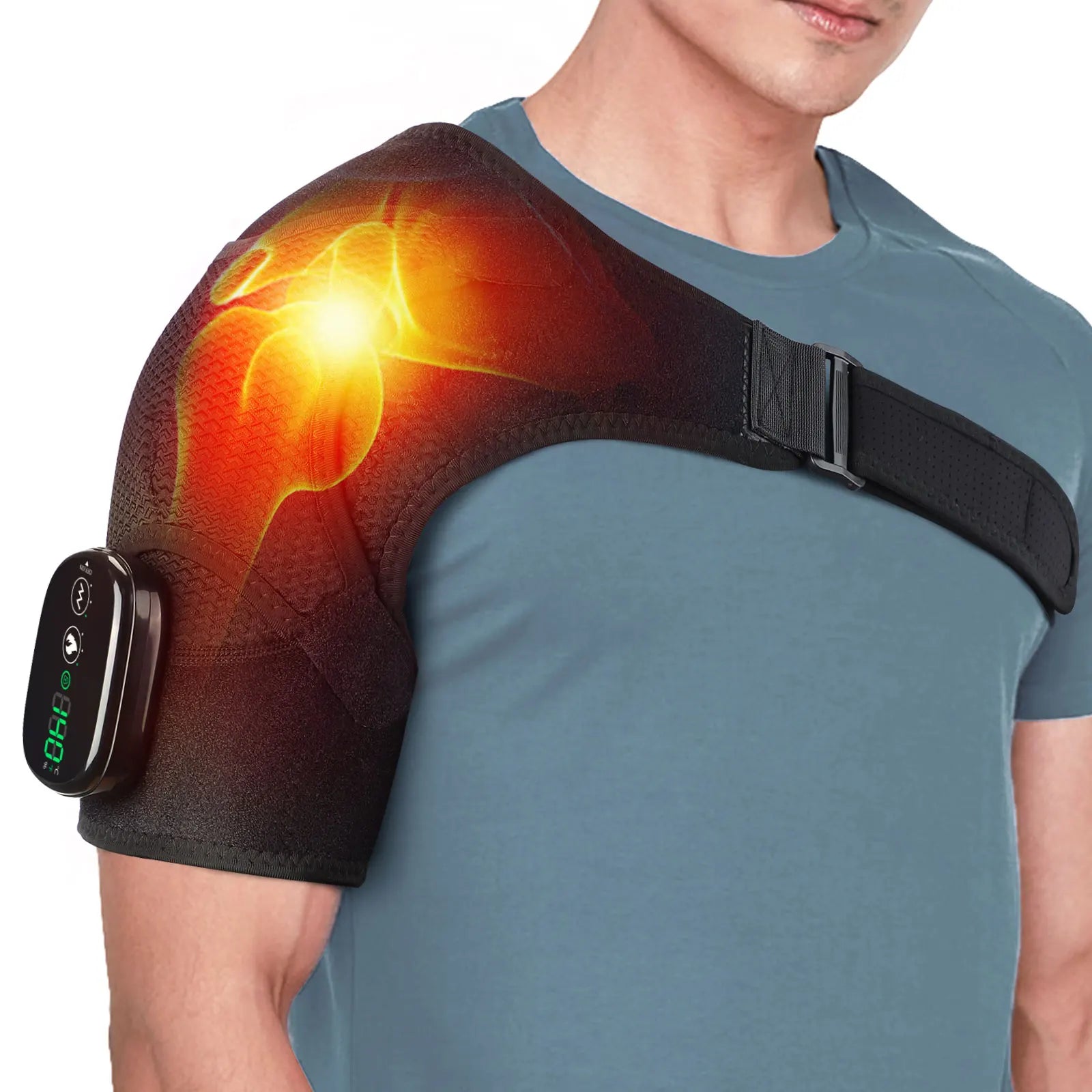 Electric Heating Pad Shoulder Vibration Massager