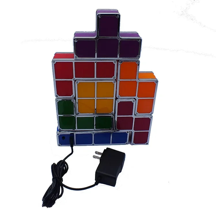 Colorful 3D Creative Diy Square Lamp Led Smart Light-Emitting Toy Table Lamp Bedroom Puzzle Atmosphere Light Children'S Gift